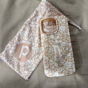 Beige Blossoms Loopy Phone Case